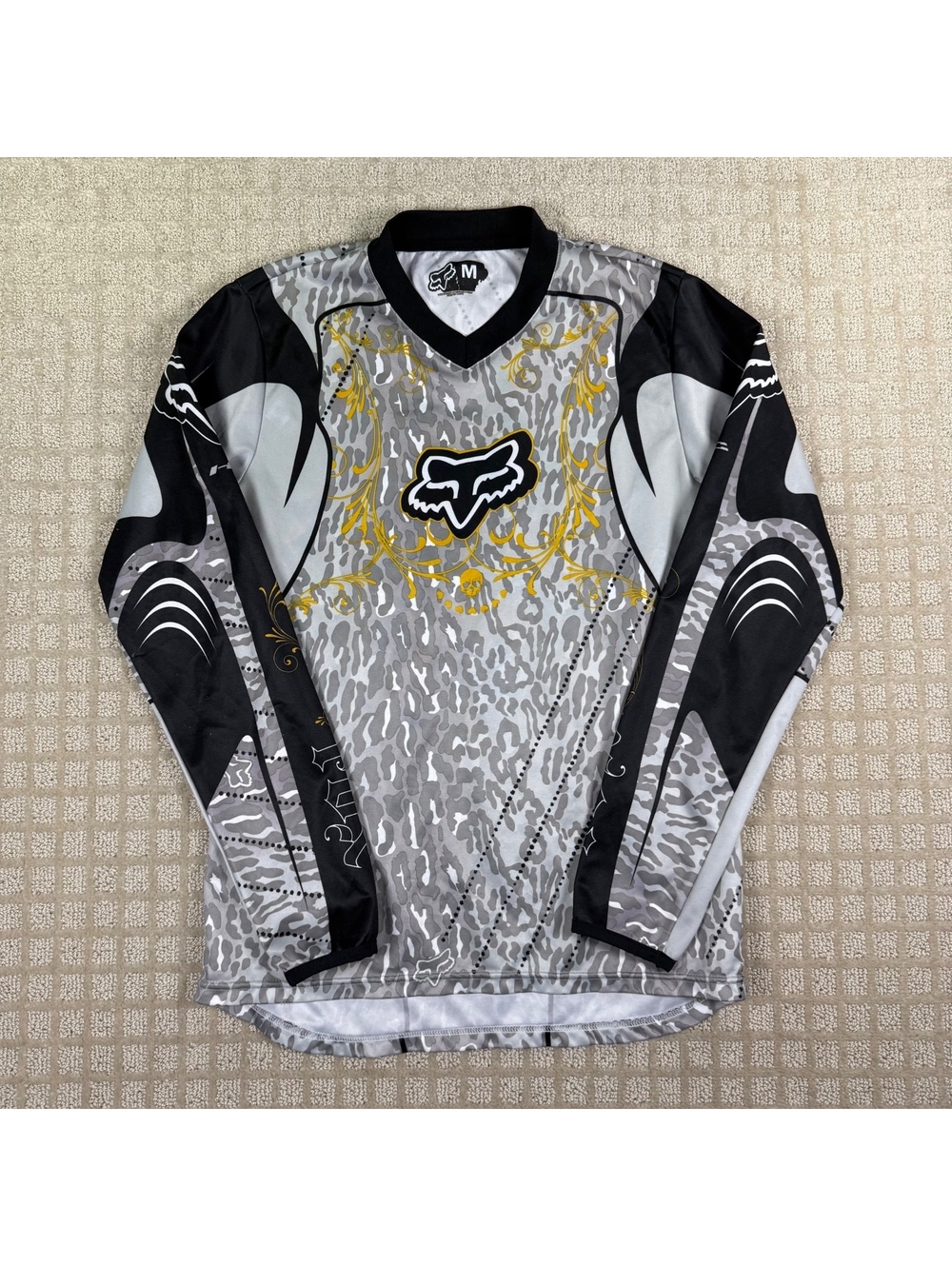Fox Racing gray motocross jersey women m